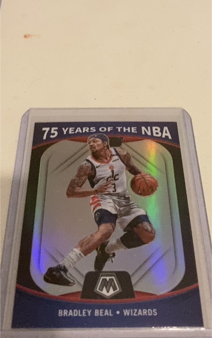 2021-22 Panini Optic 75 Years of the NBA Bradley Beal Wizards — front