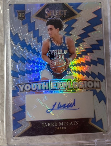 2024-25 Panini Select #YE-JAR Jared McCain Youth Explosion Rookie Auto — front