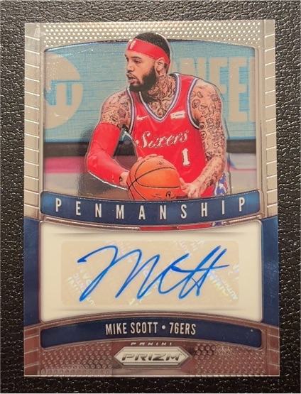 2019-20 Panini Prizm #PM-MSC Mike Scott Penmanship Auto — front