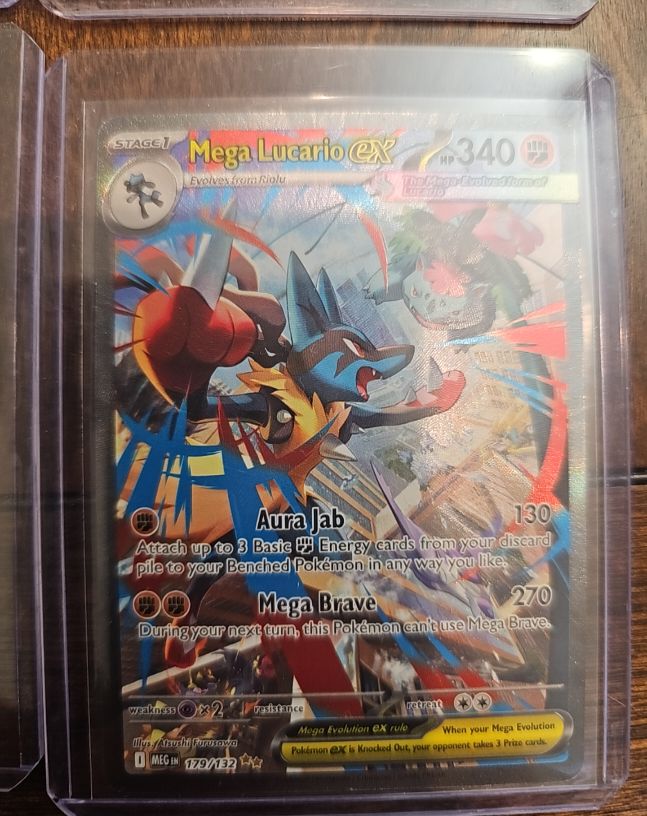 2025 Pokémon Mega Evolutions #179/132 Mega Lucario EX — front