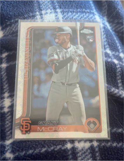 2025 Topps Chrome #116 Grant McCray RC San Francisco Giants — front