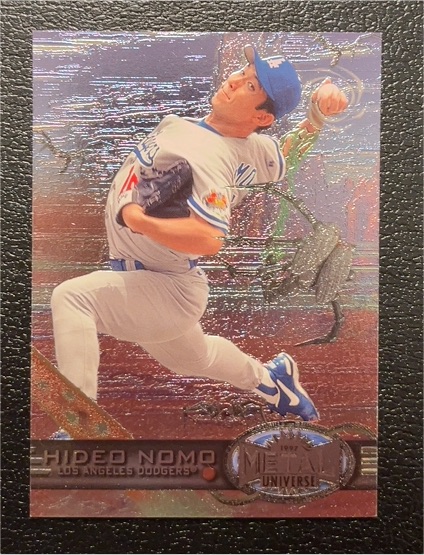 1997 Skybox Metal Universe #104 Hideo Nomo — front