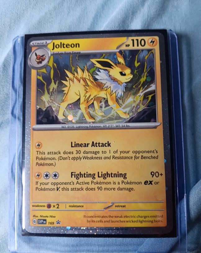 2025 Pokémon TCG Prismatic Evolutions Black Star Promo #169 Jolteon — front