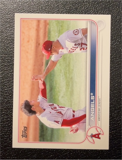 2022 Topps #159 Mike Trout, Shohei Ohtani — front