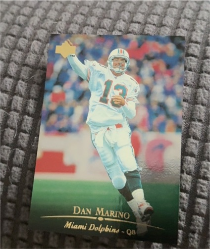 1996 Upper Deck Silver Promo #DM13 Dan Marino — front