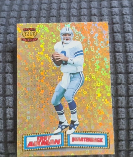 1994 Pacific Crown Collection Marquee Prisms #1 Troy Aikman — front