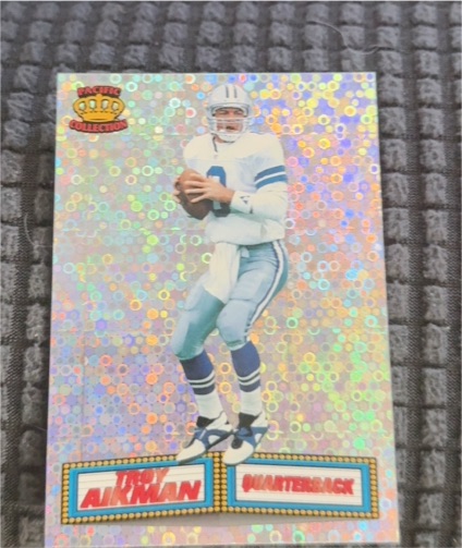 1994 Pacific Crown Collection Marquee Prisms #1 Troy Aikman — front