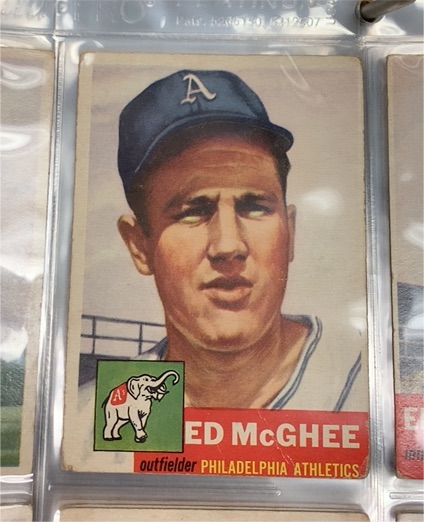 1953 Topps #195 Ed McGhee — front