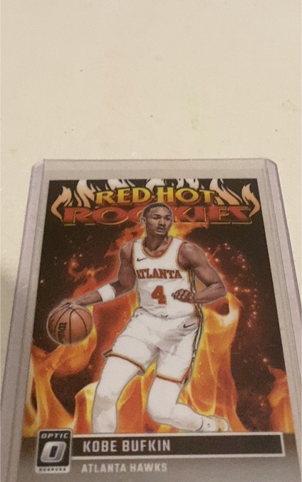 2023-24 Donruss Optic #6 Kobe Bufkin Red Hot Rookies — front