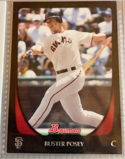 2011 Bowman #1 Buster Posey — front