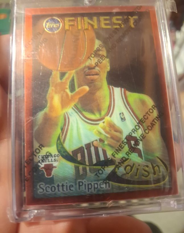1995-96 Topps Finest #DS1 Scottie Pippen — front