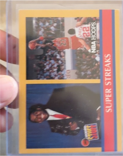 1990-91 Hoops #385 Michael Jordan Super Streaks — front