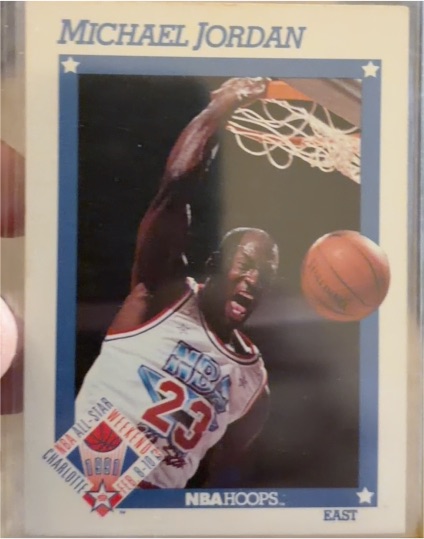 1991-92 Hoops #253 Michael Jordan All Star — front