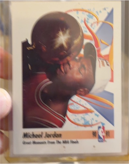 1990-91 Skybox #334 Michael Jordan Great Moments From The NBA Finals — front