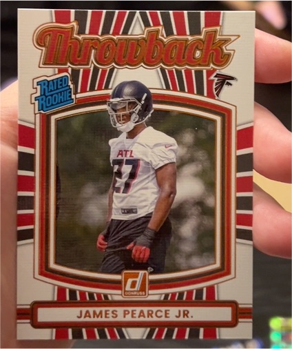 2025 Donruss Throwback #13 James Pearce Jr. — front