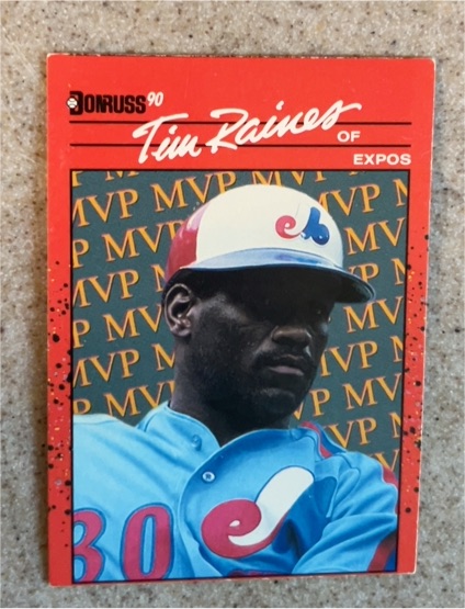 1990 Donruss #BC-7 Tim Raines — front