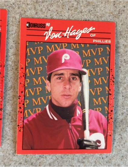1990 Donruss #BC-25 Von Hayes — front