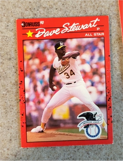 1990 Donruss #703 Dave Stewart — front
