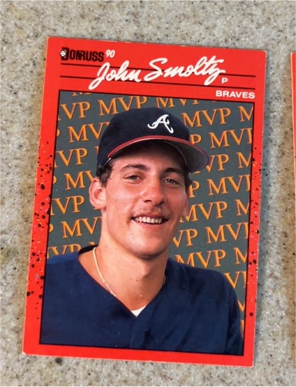 1990 Donruss MVP #BC-12 John Smoltz — front