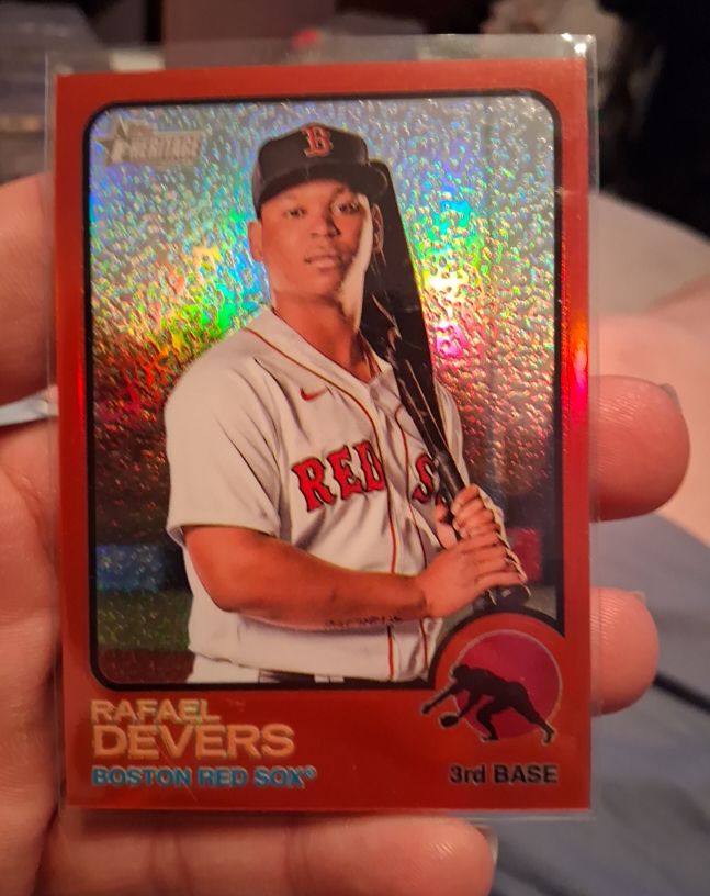 2022 Topps Heritage #244 Rafael Devers — front