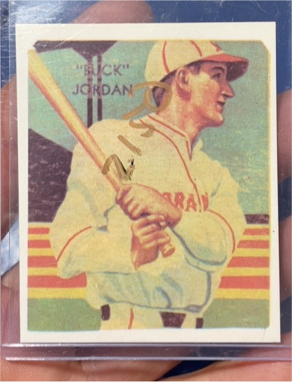 1934 National Chicle Diamond Stars #49 Buck Jordan — front