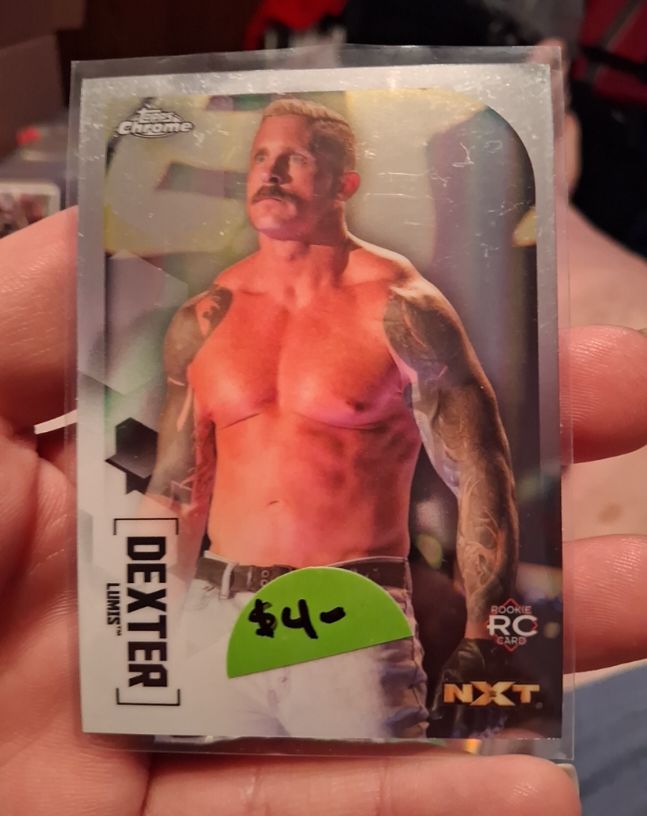 2020 Topps Chrome WWE #79 Dexter Lumis Rookie Card — front