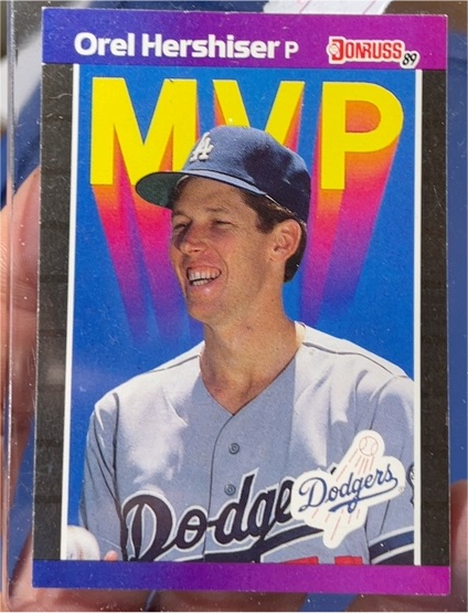 1989 Donruss #BC-4 Orel Hershiser MVP — front