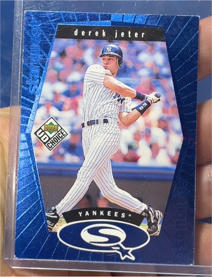 1999 Upper Deck UD Choice Starquest Blue #SQ4 Derek Jeter — front