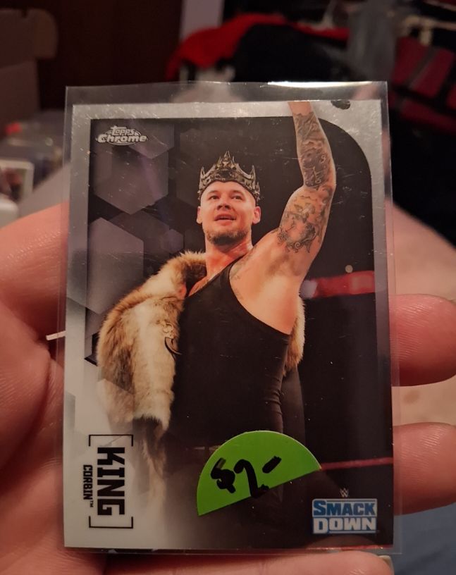 2020 Topps Chrome WWE #7 King Corbin — front