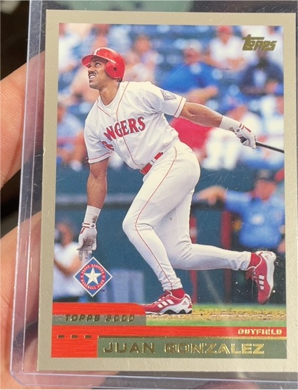 2000 Topps #40 Juan Gonzalez — front