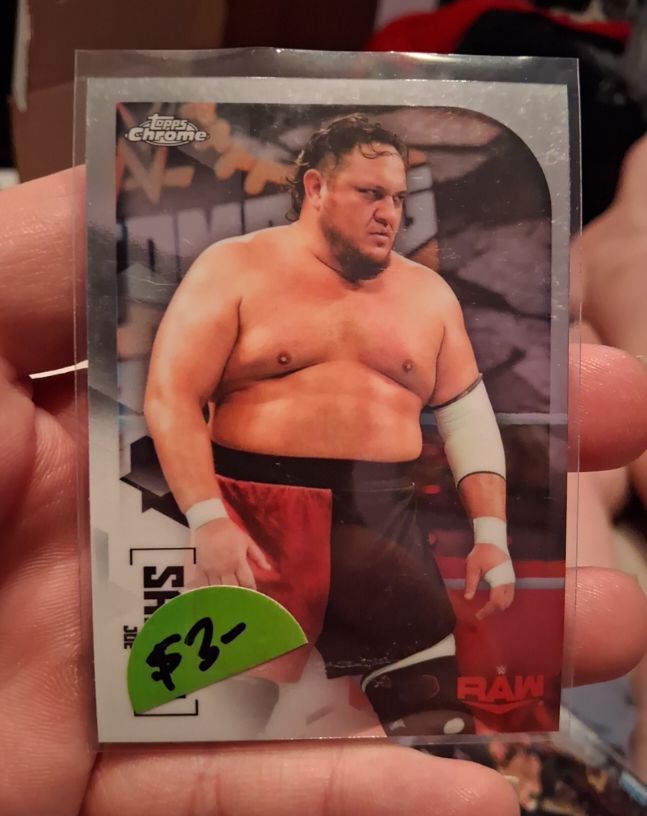 2020 Topps Chrome WWE #56 Samoa Joe — front
