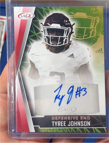 2022 SAGE High Series Autographs #A-TJ2 Tyree Johnson — front