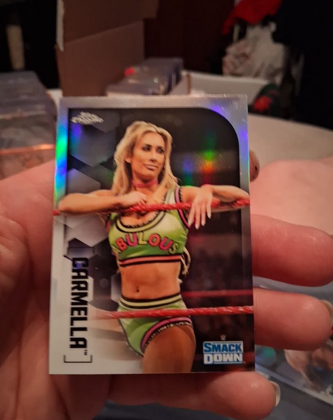 2020 Topps Chrome WWE #IV-9 Carmella — front