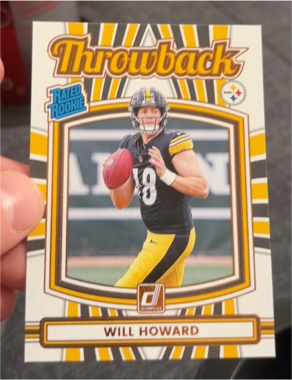 2025 Donruss #30 Will Howard Throwback — front