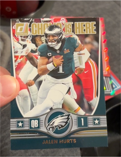 2025 Donruss Champ Is Here #CIH-JHS Jalen Hurts — front
