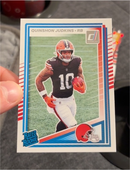 2025 Panini Donruss #330 Quinshon Judkins Rated Rookie — front