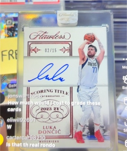 2023 Panini Flawless Scoring Title #02/15 Luka Dončić — front