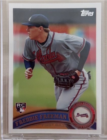 2011 Topps #145 Freddie Freeman Rookie Card — front