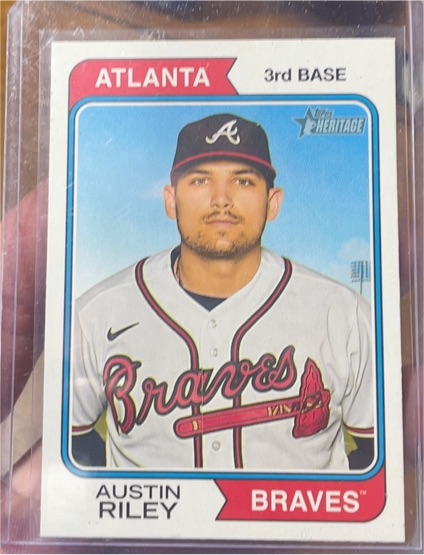 2023 Topps Heritage #82 Austin Riley — front