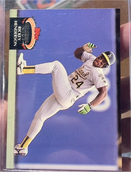 1992 Topps Stadium Club #750 Rickey Henderson — front