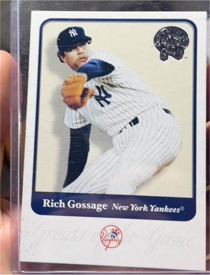 2001 Fleer Greats of the Game #25 Rich Gossage — front