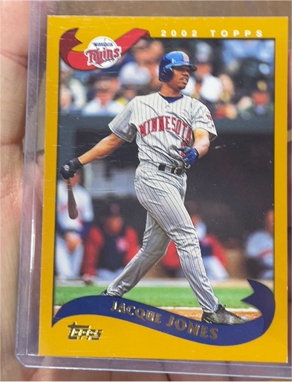 2002 Topps #423 Jacque Jones — front