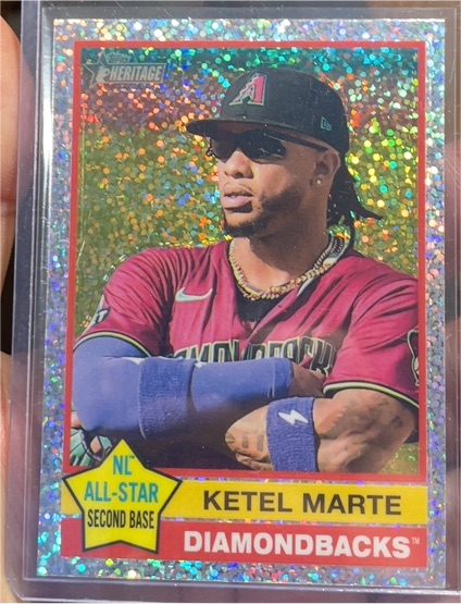 2025 Topps Heritage Chrome #420 Ketel Marte — front