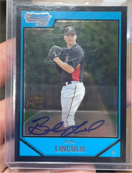 2007 Bowman Chrome #BC254 Brad Lincoln — front