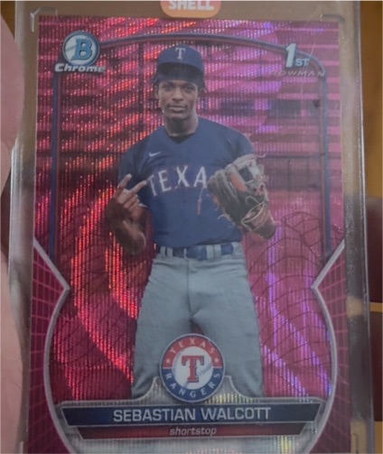 2023 Bowman Chrome #BCP-189 Sebastian Walcott — front