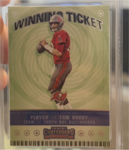 2020 Panini Contenders #WT3 Tom Brady Winning Ticket — front