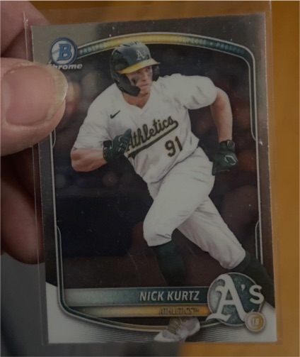 2025 Bowman Chrome Prospects #BCP-114 Nick Kurtz — front