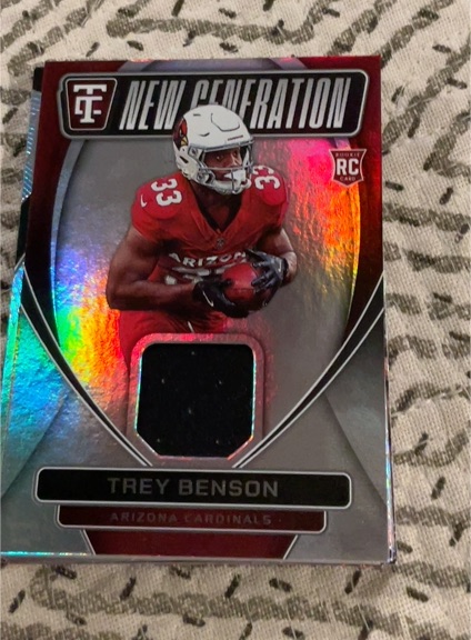 2024 Panini Totally Certified New Generation Jerseys #NGJ-TBN Trey Benson — front