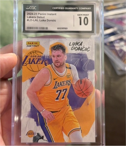 2024-25 Panini Instant #LD-LAL Luka Doncic Lakers Debut — front