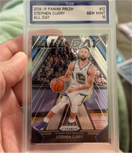 2018-19 Panini Prizm #12 Stephen Curry All Day — front